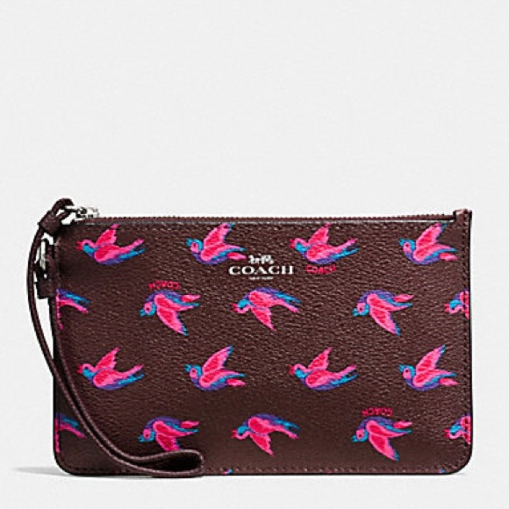 COACH wristlet in “Happy Bird” print 💕